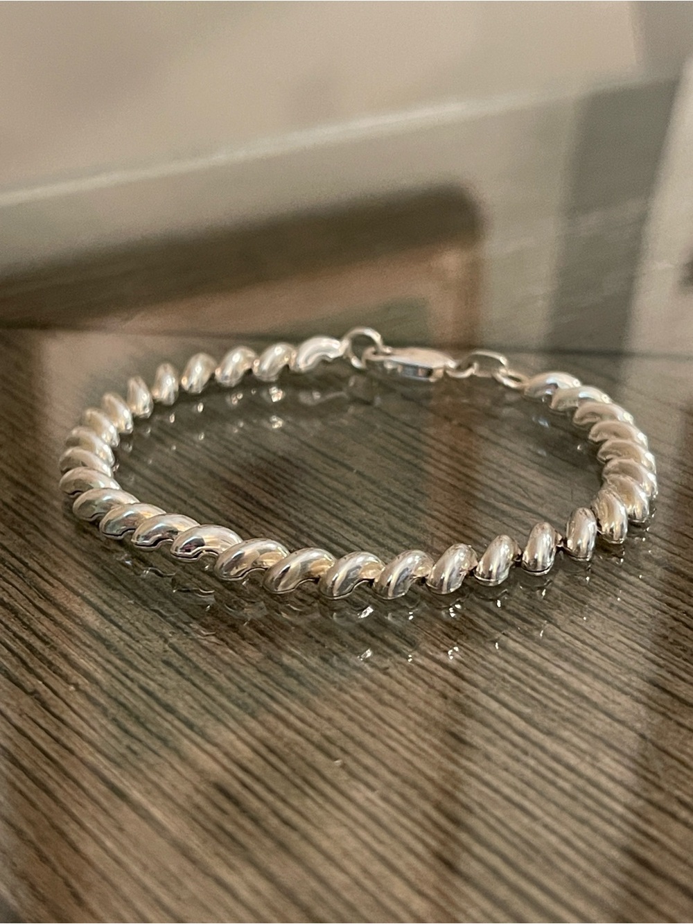 ATI Sterling Silver 925 Italy 7" Petite San Marco Bracelet 7.1 Grams - Picture 12 of 17